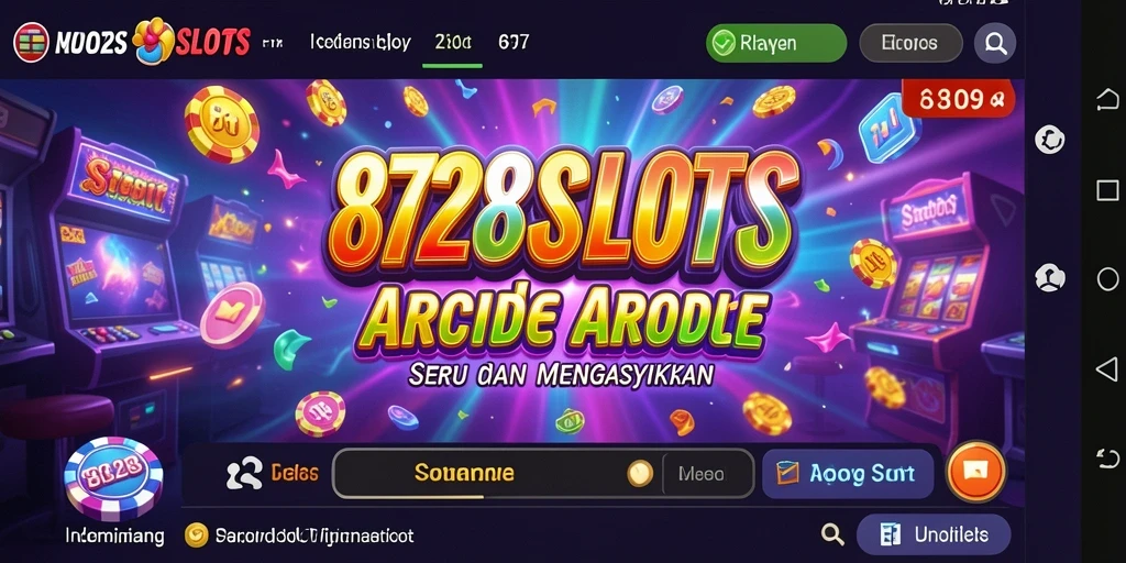 Tampilan gameplay seru 8728SLOTS dengan berbagai tema slot.