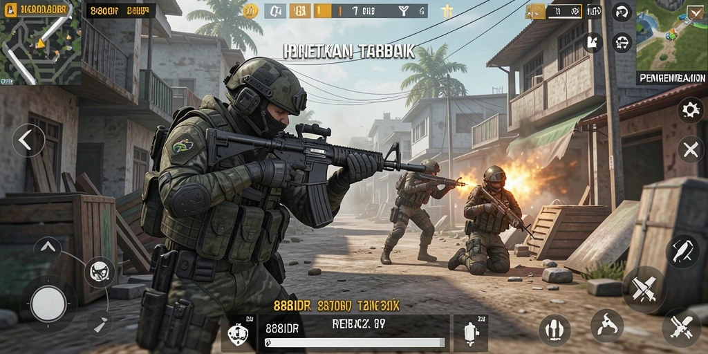 Screenshot gameplay menampilkan aksi seru dalam 888IDR.