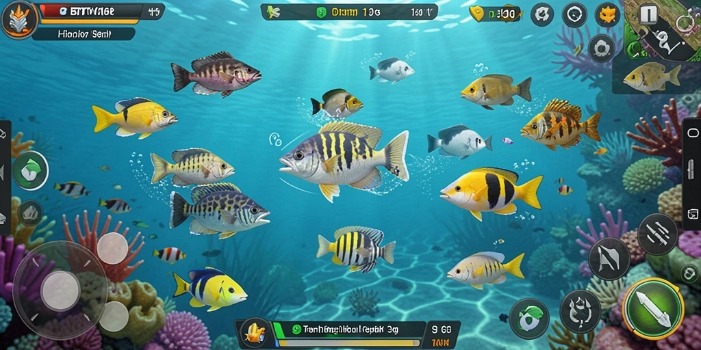 Tangkapan layar gameplay BTV168 dengan aksi tembak ikan yang seru.