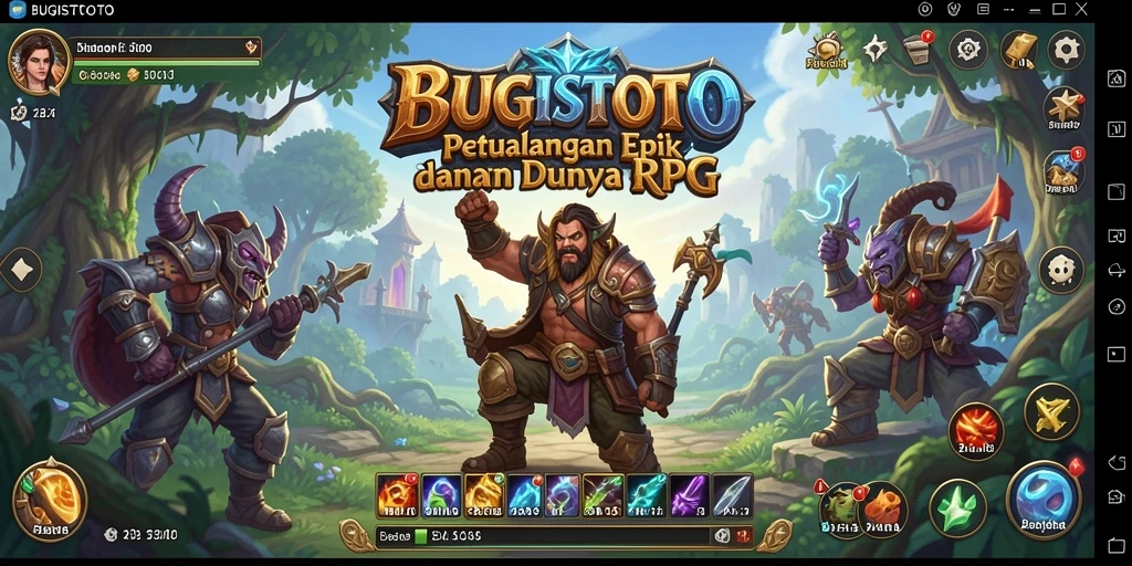 Tangkapan layar dari gameplay BUGISTOTO yang menunjukkan aksi pertarungan yang mendebarkan.