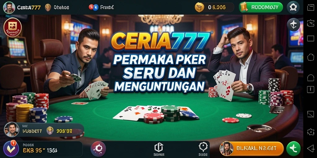 Tampilan gameplay menarik dari CERIA777 di layar smartphone.