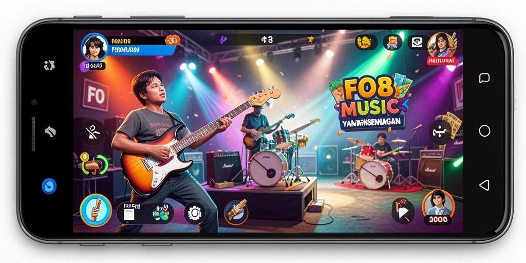 Screenshot F08 menampilkan gameplay yang dinamis dan menyenangkan dengan efek visual yang menarik.