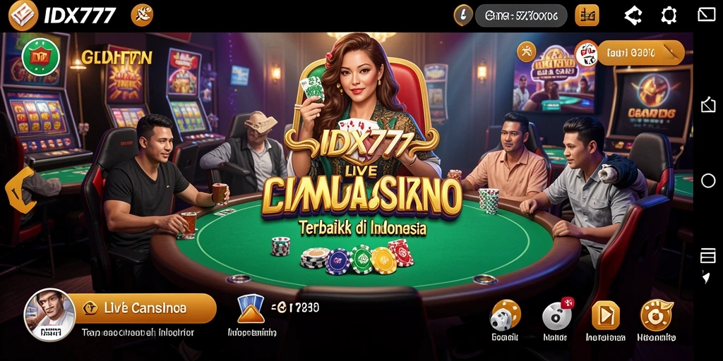 Tampilan gameplay Live Casino yang menarik dan interaktif.