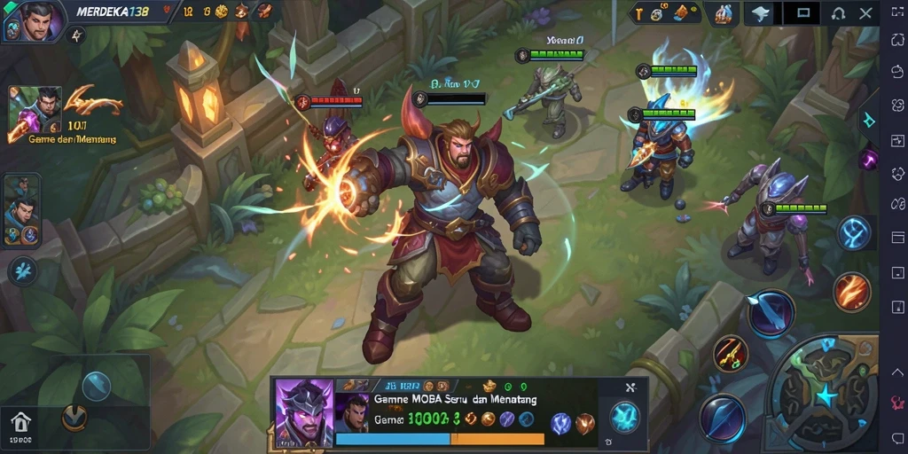 Tampilan gameplay seru dari MERDEKA138 dengan karakter unik.