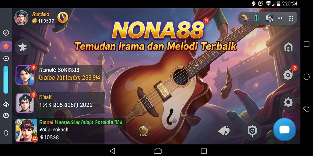 Tampilan gameplay NONA88 yang menampilkan interaksi musik yang menyenangkan.