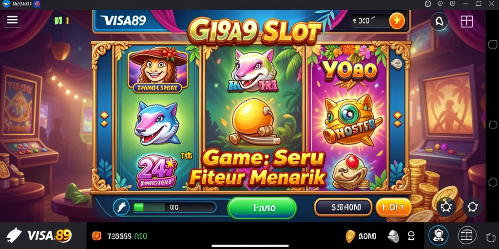 Tampilan gameplay menawan dari game Slot VISA89.